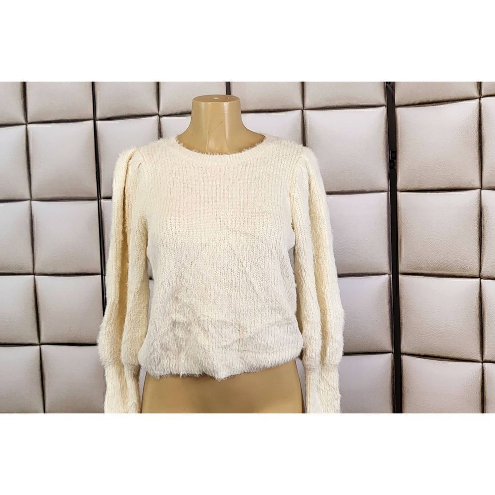 Marled crew neck sweater